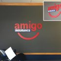 Amigo Insurance: Indoor Wall Signs & Installation.